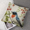 thumbnail image 7 of Acheng Bird Decorative Pillow Covers Spring Style Throw Pillow Cover Cushion Case Outdoor Flower Bird Set for Sofa Bed Couch Car Office,Set of 2 White(Two Side Print) 18x18in, 7 of 7