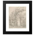 thumbnail image 2 of John Ruskin 15x18 Black Modern Framed Museum Art Print Titled - Study of Trees (17th Century), 2 of 5