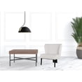 thumbnail image 6 of White Faux Leather Wingback Accent Chair, 6 of 9
