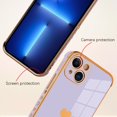 thumbnail image 2 of Compatible with iPhone 13 Case Love Heart Plating Electroplate Luxury Elegant Case Camera Protector Soft TPU Shockproof Protective Corner Back Cover iPhone 13 Case -Purple, 2 of 10