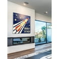thumbnail image 2 of Marmont Hill - "Rocket Attack" Painting Print on White Wood, 2 of 5
