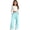 Light Blue, variant on LRen Girl Sweatpants Straight Wide Leg Kids Loose Waist Casual Joggers Loose Athletic Pants with Pockets Back To School Soft Stretch Baggy Pants