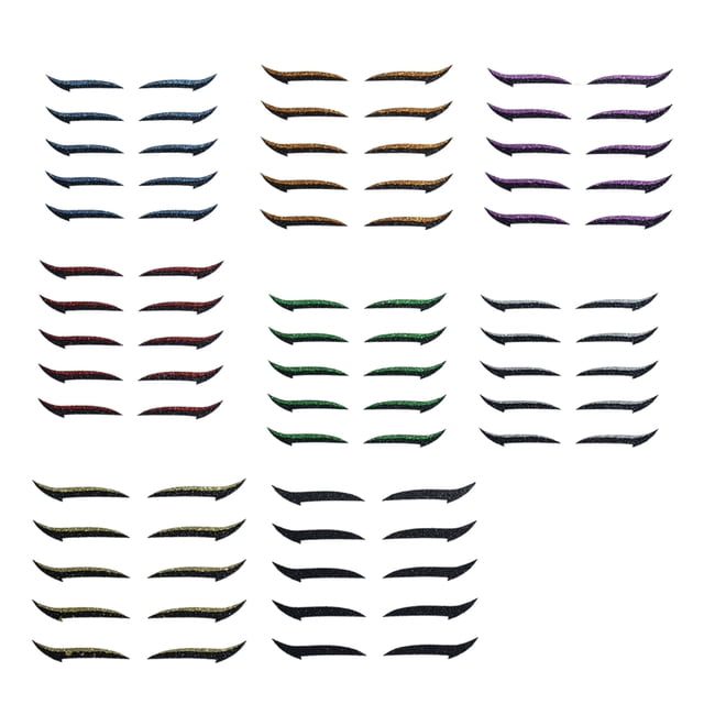 Moda Stickers Maquillaje Doble Párpado Cinta Adhesiva Herramienta de Maquillaje - 8 colores 40 pares Sunnimix pestañas pegatinas