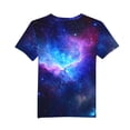 thumbnail image 5 of T-Shirt à Imprimé d'Étoiles pour Garçons et Filles, T-Shirt Graphique à Manches Courtes pour Enfants, Hauts d'Été, Chandails Décontractés à Col Rond pour Enfants, 5 of 5