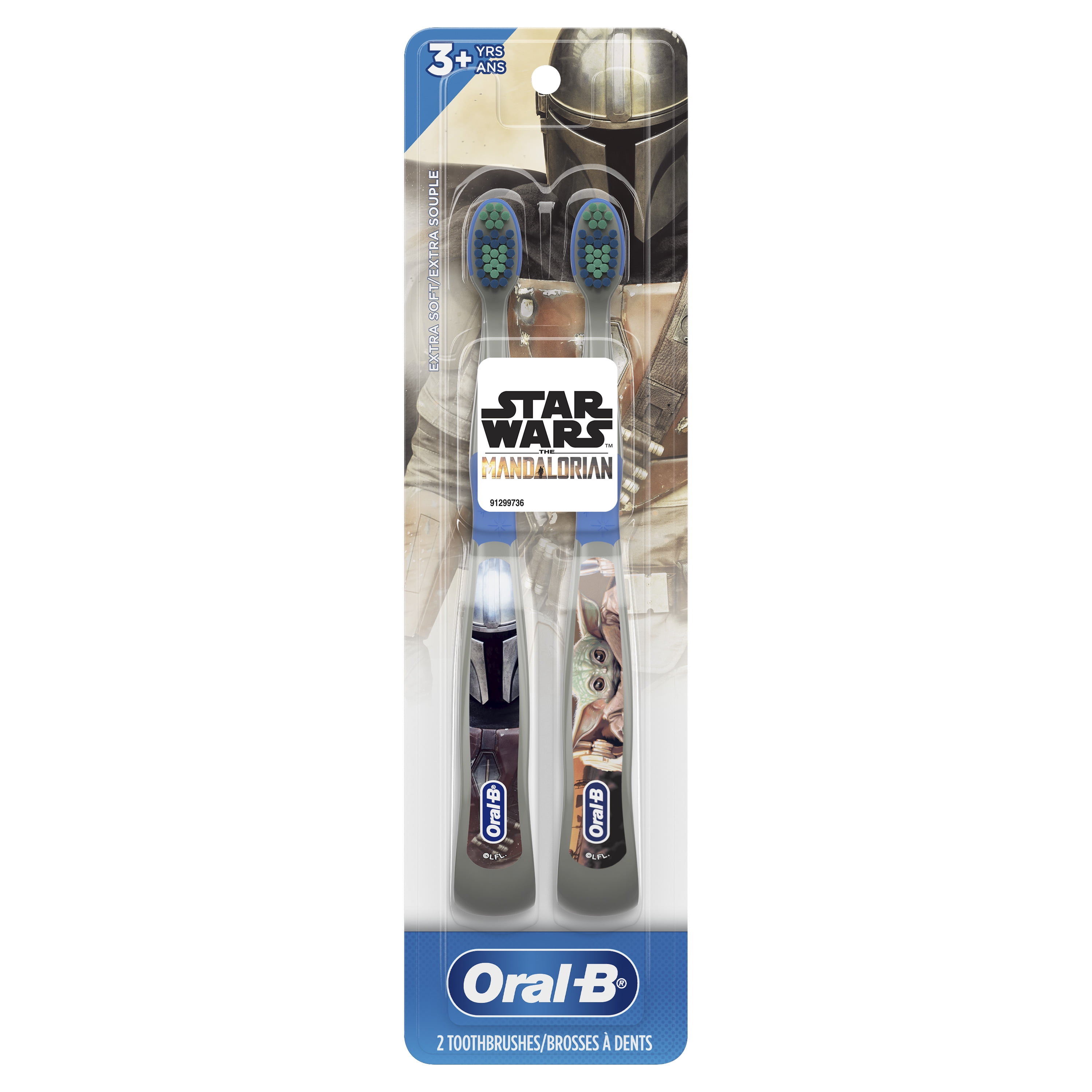OralB Kids Star Wars The Mandalorian Manual Toothbrush, Soft, Kids 3