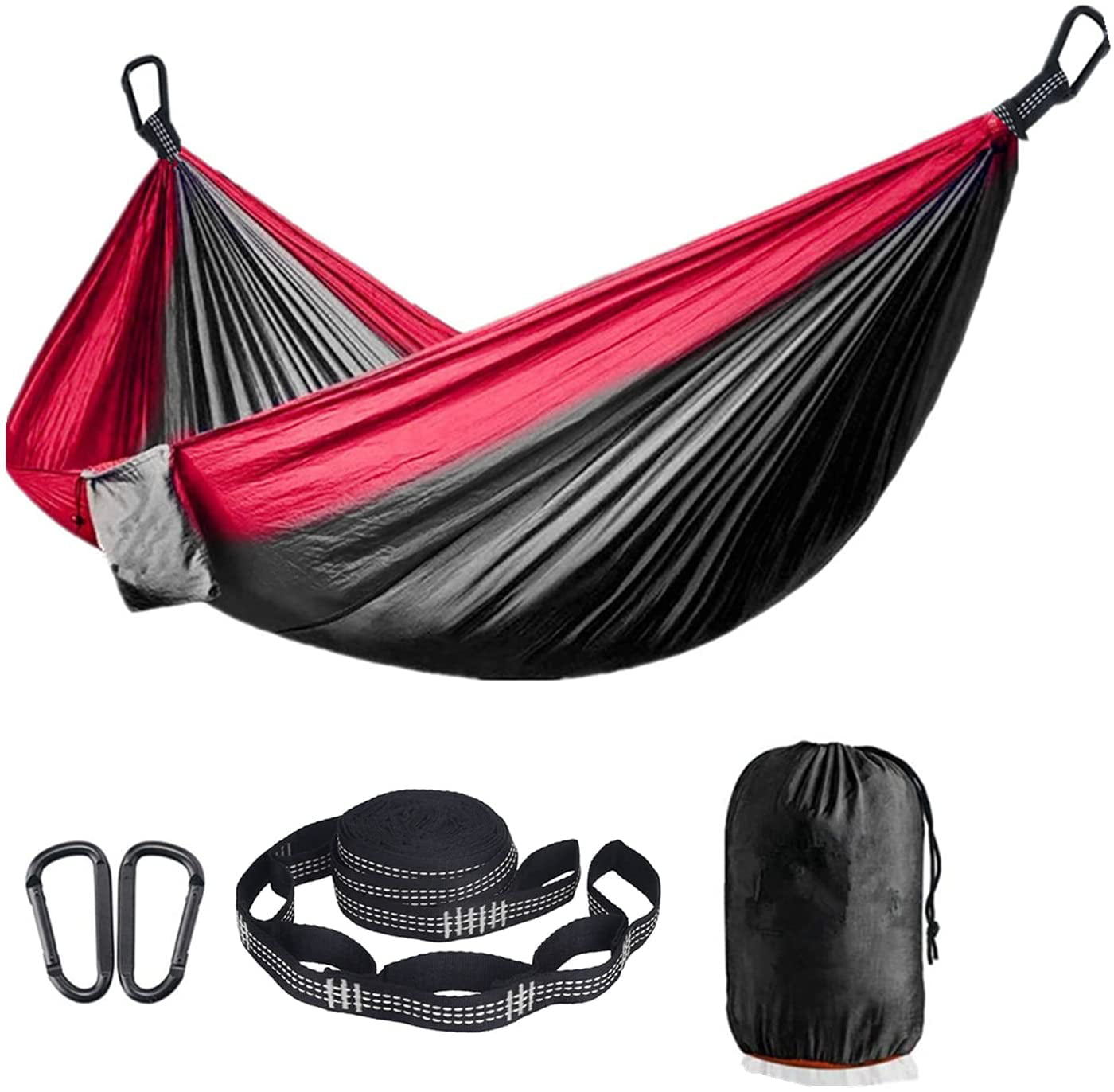 Indoor Camping Hammocks Patio Yard Garden Backyard Porch Travel 1/2 Person Hammock for Travel with Carrying Bag for Outdoor 
