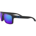 thumbnail image 3 of Oakley Mens Oo9244 Holbrook Low Bridge Fit Rectangular Sunglasses Matte Black/Prizm Sapphire Iridium Polarized 56 Millimeters, 3 of 5
