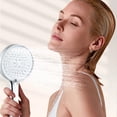 thumbnail image 4 of TIMIFIS Apartment Essentials Shower - High-Pressure Handheld Showerhead with Large Panel Outlet - Hard Water Softener Filtered Shower , High Pressure 5 Spray Modes Handheld Shower for The E, 4 of 6