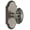 Antique Pewter, variant on Grandeur Grande Victorian Door Knob with Arc Plate