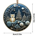 thumbnail image 6 of Nmdmisc Christmas Tree Decorations Christmas Hanging Ornament Christmas Tree Round Decoration Christmas Tree Hanging Pendants for Family Colleagues Friend,3.15", 6 of 7