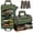 Green, variant on Tool Bag Roll Up,  Heavy Duty Rolled Empty Tool Storage Organization, Portable Foldable Rollup Organizer with 2 Small Pouches, Rollable Carrying Toolbag, Dad Men Mechanic Birthday Gifts, Khaki