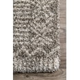 thumbnail image 3 of nuLOOM Hurley Tribal Shag Area Rug, 6' 7" x 9', Dark Gray, 3 of 4