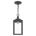 thumbnail image 2 of 20591-76 Livex Lighting Nyack - 1 Light Outdoor Pendant Lantern in Mid Century Modern Style - 6.25 Inches wide by 14.5 Inches high-Scandinavian Gray, 2 of 11