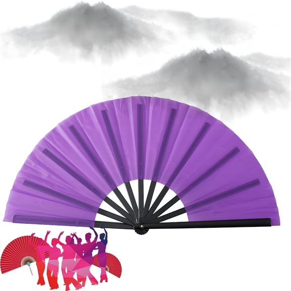 BESTSKY Line Dance Popping Fan, Boots on the Ground Hand Fan, Large Clacking Fans for Line Dancing, Foldable Handheld Line Dance Fans for Dance, Party