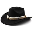 thumbnail image 4 of OJSFQUFP Cowboy Hat for Women and Men with Shapeable Wide Brim Cattleman Western Hats for Cowboys, 4 of 4