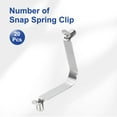 thumbnail image 3 of Uxcell 20pcs Doble Botón Clip de Resorte para Palas de Kayak 6.5x10x50mm Acero de Resorte 65Mn Clips de Bloqueo Telescópico Hueco en Forma de V para Poste de Tienda Paraguas Camping, 3 of 7