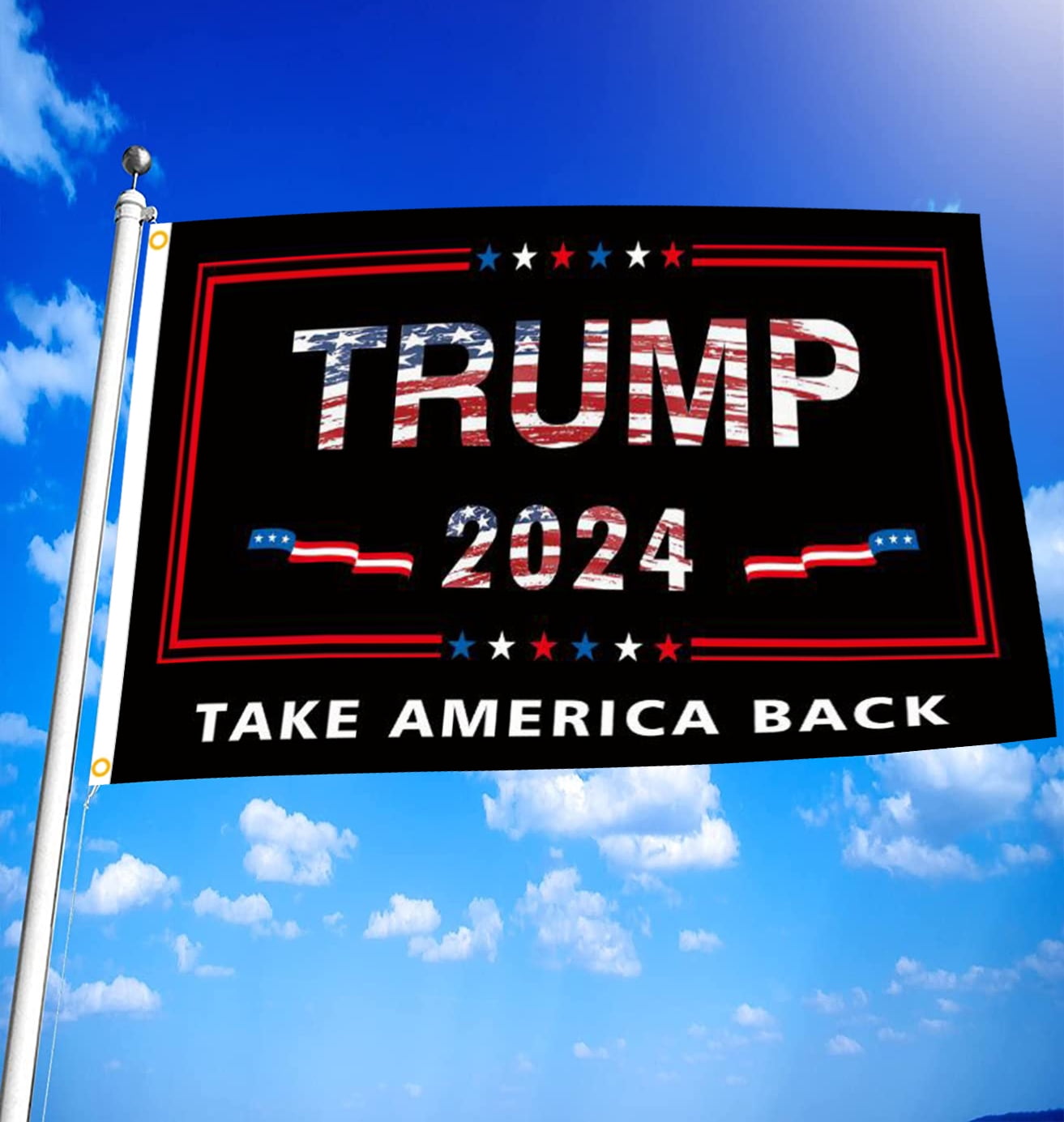 Support Trump 2024 Flag 3x5 Ft MAGA Flag Decoration Home Garden Outdoor Flag  Banner 