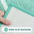 thumbnail image 3 of Bathroom Rug Runner, Fluffy Comfy Microfiber Bath Mat for Tub, Non Skid Washable Absorbent Bath Rug Runner, Modern Geometric Mint Green Shower Mat for Bathroom Tub Shower, 18x47 inch, 3 of 6
