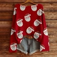 thumbnail image 3 of MHFRRA Sudadera con Capucha Sin Cabeza Atmosphere para Mujer Rojo, 3 of 4