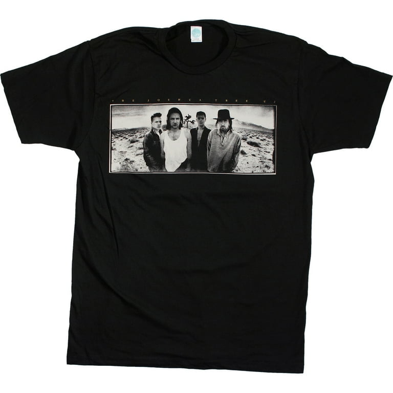 U2 The Joshua Tree 1987 Europeon Tour Men's T-Shirt w/ Dates +