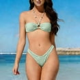 thumbnail image 1 of Trajes de baño para mujer, traje de baño de bikini de estilo dividido de color sólido informal y de moda para mujer con tirantes, trajes de baño para mujer, trajes de baño para mujer, traje de baño pa, 1 of 7
