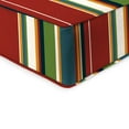 thumbnail image 5 of Jordan Manufacturing 46.5" x 24" Covert Sonoma Multicolor Stripe Rectangular Outdoor Deep Seat Chair Cushion Set with Welt, 5 of 13