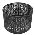 thumbnail image 1 of M Buder Pantalla de Lámpara de Metal Hueco E27 E14 25x16 cm / 9.8x6.3 in Negro, 1 of 9