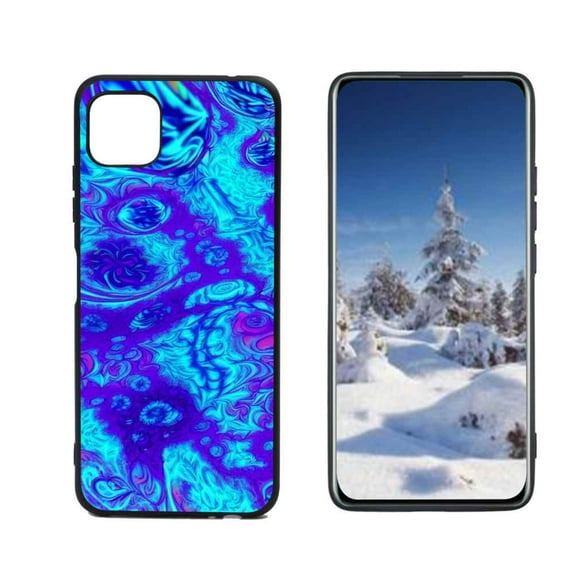 Compatible with Samsung Galaxy A22 5G Phone Case, Psychedelic-Trippy-Visuals-Colors-7 Case Silicone Protective for Teen Girl Boy Case for Samsung Galaxy A22 5G
