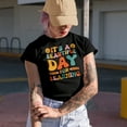 thumbnail image 2 of It's a Beautiful Day for Learning - Retro Groovy Wavy Text or Quote Art, Military Green T-Shirt, Medium, 2 of 5