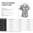 thumbnail image 4 of Fuzoiu Hand Drawn Snake Print Women's Classic V-Neck T-Shirt, Short Sleeve V Neck Tees for Casual Everyday Wear,Casual Fit Tee,Summer Fashion Tops-X-Large, 4 of 5