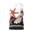 thumbnail image 2 of Rocae Starfishes Shells for Men's Basketball Jersey Lightweight and Breathable Athletic Tank Top,Quick-Drying Sports Jersey XX-Large, 2 of 9