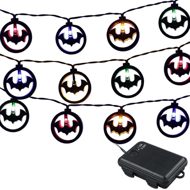 Luz De Cadena De Murciélago De Araña De Halloween, Decoración De Halloween, Luz De Ambiente Para Fiesta Temática De Carnaval Minnieouse HA044424-06