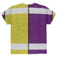 thumbnail image 2 of Fantasy Football Team Purple and Yellow All Over Youth T Shirt Multi YMD, 2 of 2