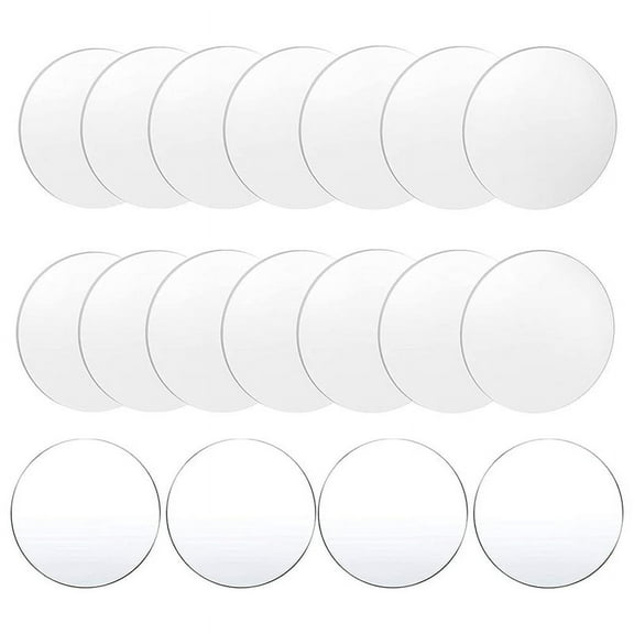 18 Pcs Clear Acrylic Disc 4 Inch Circle Acrylic Sheet Thick Circle Acrylic Rounds Blanks Acrylic Panel for