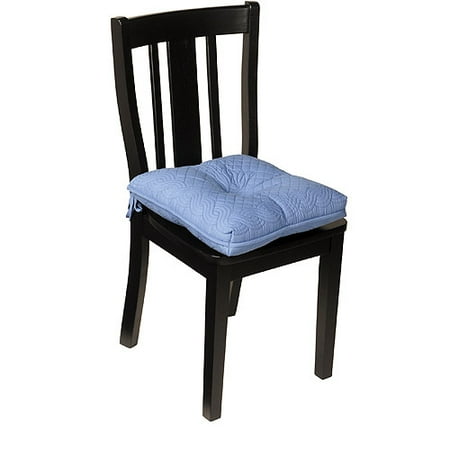 Better Homes and Gardens Quilted Chair Pad Set of 4, Blue Denim