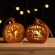 thumbnail image 4 of Calabaza De Madera De Halloween Con Cordón Lámpara De Calabaza Decorativa De Madera Decoraciones De Halloween Para Interiores Y Exteriores Sweethay HA045050-02, 4 of 6