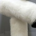 thumbnail image 7 of harmtty Winter socks 1 Pair Women Imitation Fox Fur Leg Warmers Solid Color Elastic Furry Boot Covers Knee-length Long Socks Fashion Accessories White, 7 of 7