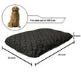 thumbnail image 2 of Ethnic Pet Bed, Bohemian Style Grunge Look Pattern Folkloric Ornaments Illustration, Chew Resistant Pad for Dogs and Cats Cushion with Removable Cover, 24" x 39", Dark Taupe and Dimgray, by Ambesonne, 2 of 4