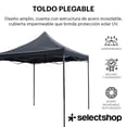 thumbnail image 2 of Carpa Toldo Plegable Reforzado 3x3 Lona Impermeable Acero In, 2 of 8