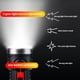 thumbnail image 5 of Linterna LED para exteriores recargable por USB | 4 modos: Fuerte, Bajo, Flash, Luz lateral COB | Resistente al agua, Battery Display, 18650 Lithium | Luz de mano portátil para acampar, emergencia, 5 of 7