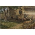 thumbnail image 3 of Guillaume Anne van der Brugghen 24x17 Black Modern Framed Museum Art Print Titled - Pigs in a Barnyard (1860 - 1891), 3 of 5