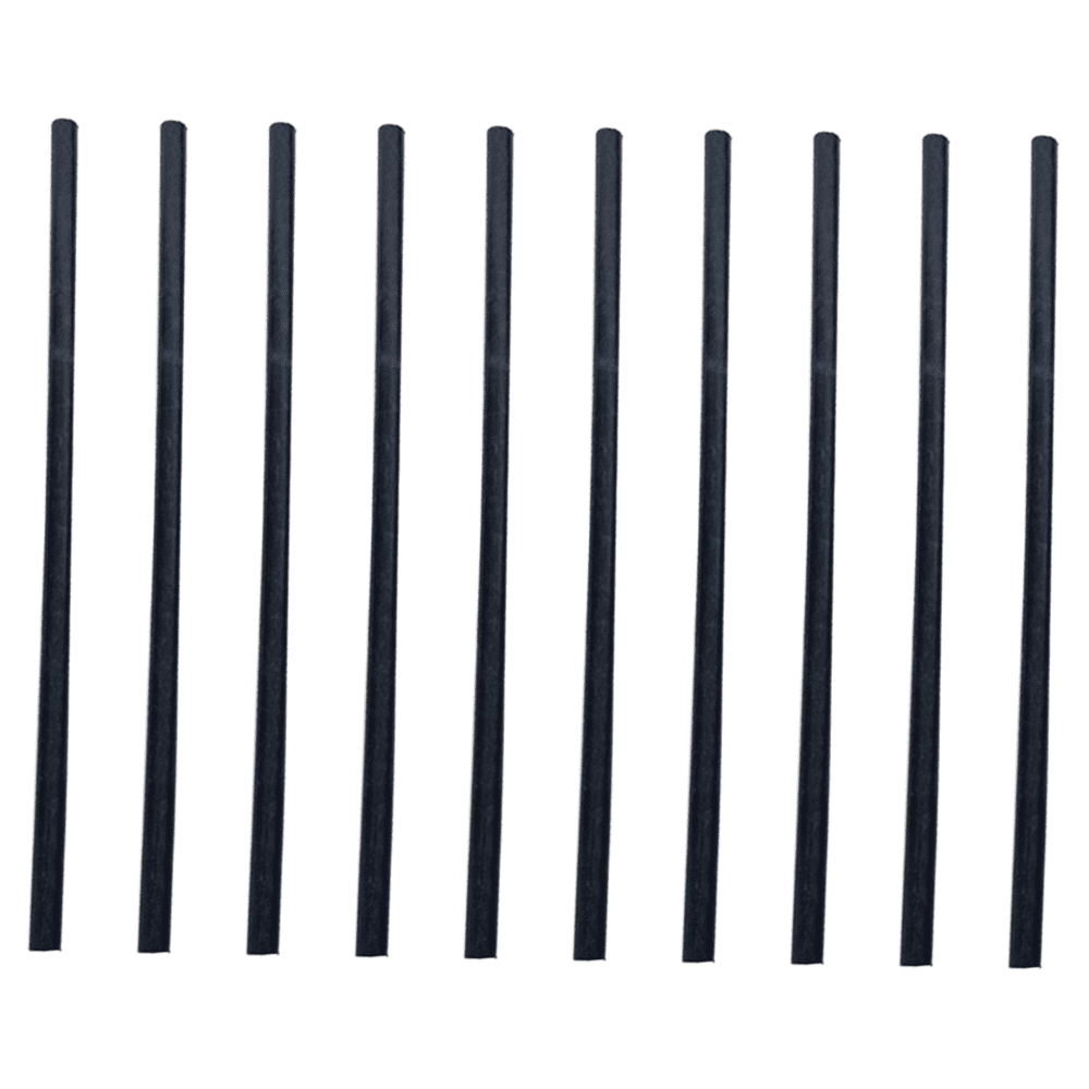 Black Delrin Acetal Plastic Rod 2/" Diameter x 12/" Length