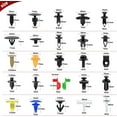 thumbnail image 2 of Nilight 860Pcs Car Push Retainer Clips & Auto Fasteners Assortment -26 Most Popular Sizes Nylon Bumper Fender Rivets with 10 Cable Ties and Fasteners Remover for Toyota GM Ford Honda Chevy, 2 of 8