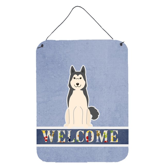"Treasures West Siberian Laika Spitz Welcome Metal Print, 16 x 12, multicolor" Caroline's Treasures BB5606DS1216