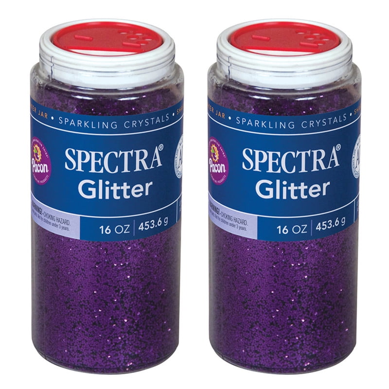 Pacon PAC91730-2 1 lbs Spectra Glitter, Purple - 2 Each