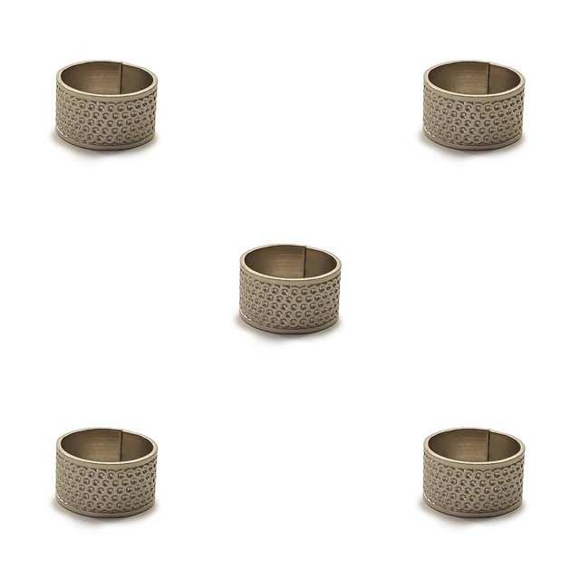 Advancent Dedal antideslizante de latón de protección, agujas para trabajar a mano, manualidades, manualidades, costura, accesorios de costura Type2 NO2