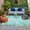 Teal, variant on Blue Ombre Coastal Outdoor Rug 3x5 Ft, Non Slip Washable Area Rug, Sea Nautical Summer Beach Starfish Coral Patio Rugs Carpet Runner, Large Floor Mat for Indoor/Outdoor Deck Porch Camping