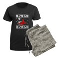 thumbnail image 5 of CafePress - Santa Claus Christmas Soccer Player Pajamas - Women's Short Sleeve Print T-Shirt and Pants Dark Cotton Pajama Set, 5 of 7
