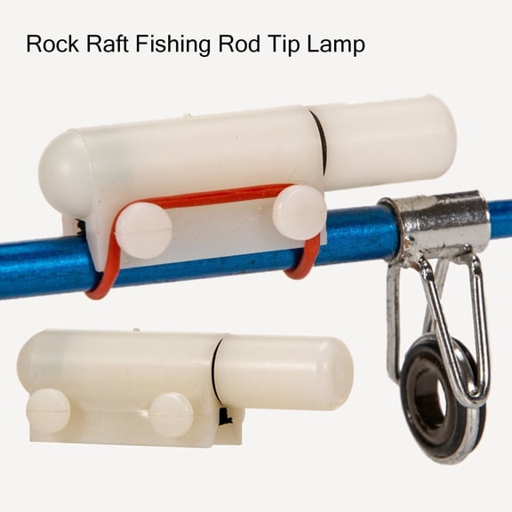 Sportteer Fishing Pole Light Fishing Rod Light Sensitive Fishing Lamp Angling Rock Raft Fishing Rod Tip Lamp Outdoor Fishing Fishing Gear