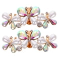thumbnail image 6 of Masteelf 1 Pair Rhinestone Shoe Clips For Dress Shoes Detachable Shoe Decorations With Rhinestones And Pearls Shining Shoes Decorations Jewelry Shoe Clips, 6 of 8